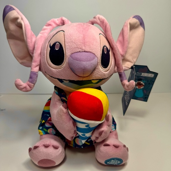 NWT. Disney Angel Stitch Attacks Snacks Plush, Shaved Ice snow cone. - Picture 1 of 11